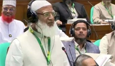 আল্লাহ ভালো জানেন একাত্তরে কার কী ভূমিকা ছিল, সংসদে জামায়াত আমির
