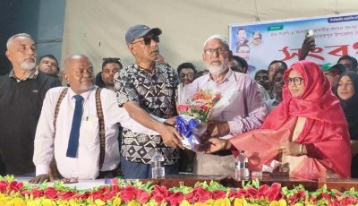 সংসদ সদস্য মোস্তাফিজুর রহমানকে সংবর্ধনা