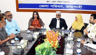 রাজশাহীতে রেড ক্রিসেন্টের পরিকল্পনা ও উন্নয়ন পরিচালকের সঙ্গে মতবিনিময়