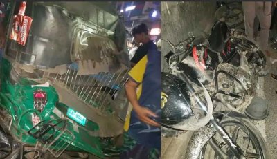 মগবাজারে লরির ধাক্কায় দুই মোটরসাইকেল আরোহী নিহত