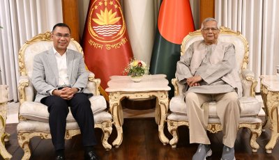 প্রধান উপদেষ্টার সঙ্গে প্রায় ২ ঘণ্টা সাক্ষাৎ তারেক রহমানের