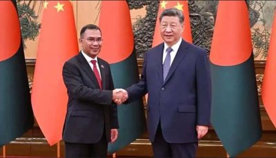 শি জিনপিংয়ের সঙ্গে প্রধানমন্ত্রী তারেক রহমানের সাক্ষাৎ