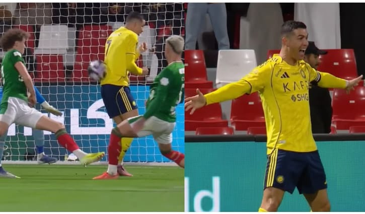 পা নয়, মাথা নয়, পিঠ দিয়ে গোল করে আলোচনায় রোনালদো