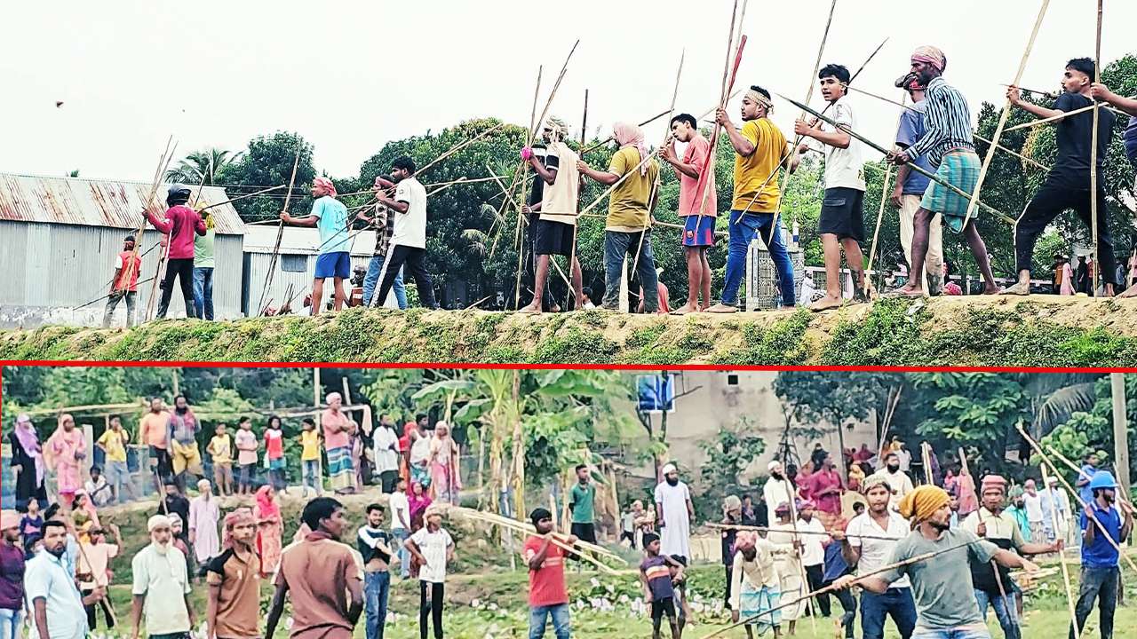 দুই ভাইয়ের জমি নিয়ে রক্তক্ষয়ী সংঘর্ষ, আহত ১৫