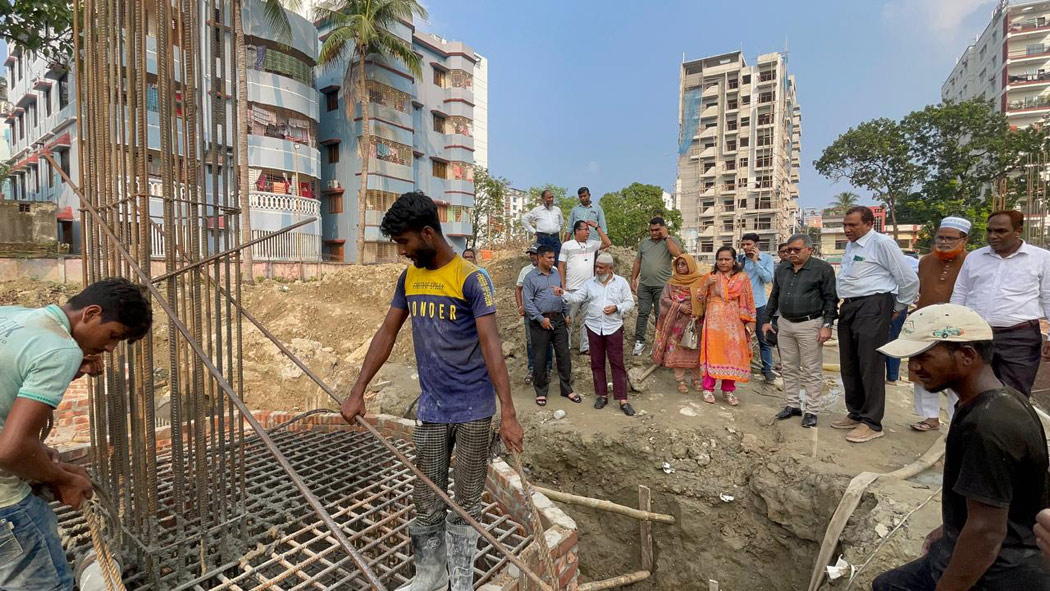 বিএমডিএর প্রধান কার্যালয়ের বেজ ঢালাইয়ের উদ্বোধন