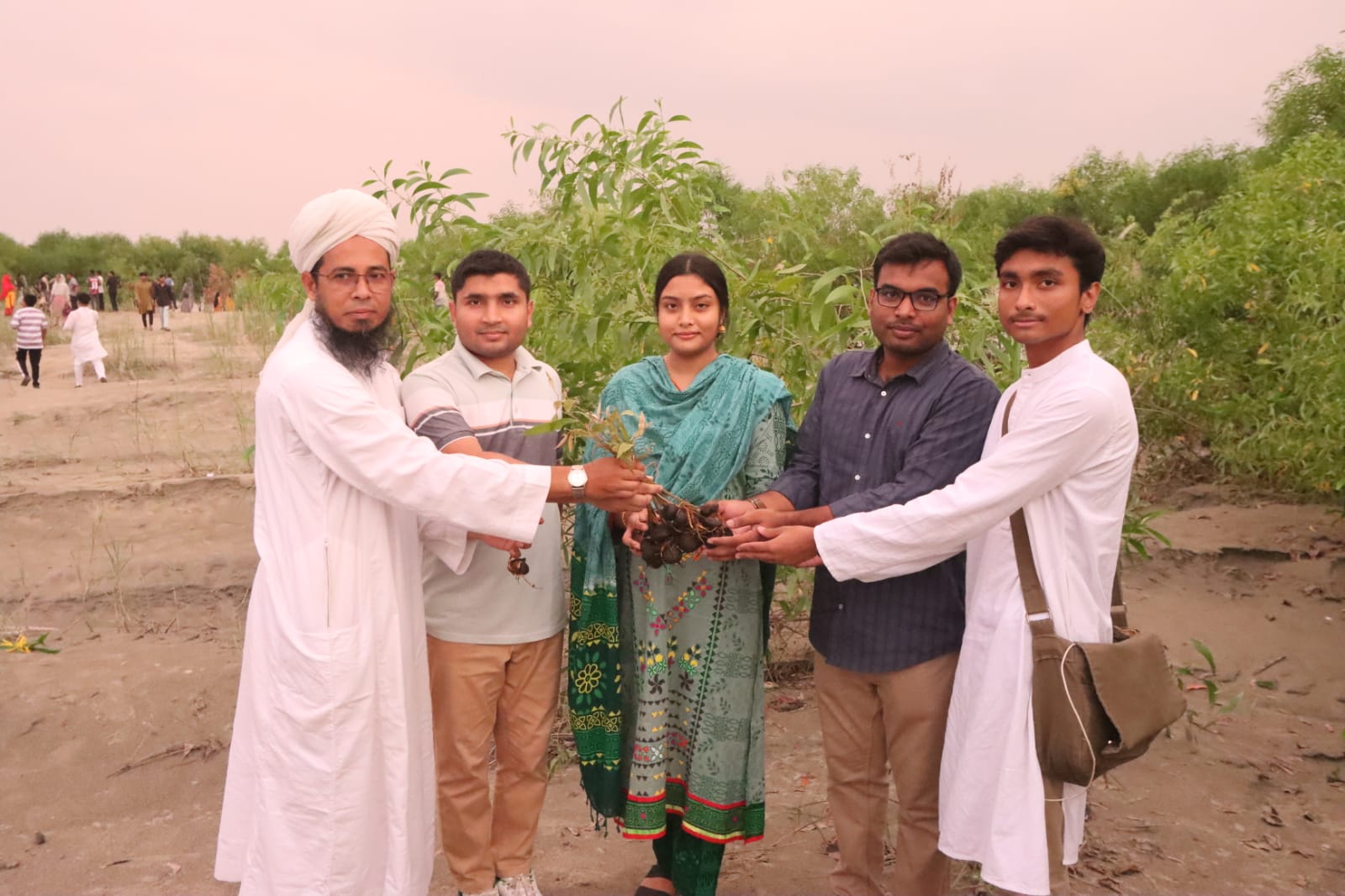 বিয়ের উপহারের গাছ দিয়ে গড়ে উঠল এক টুকরো ‘সুন্দরবন’